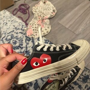 omme des garcons Low converse size 8.5! For sale now for $100 online